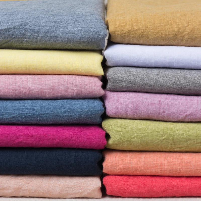 Linen Fabric Natural - 50x140cm Solid Color Cotton Linen Thin