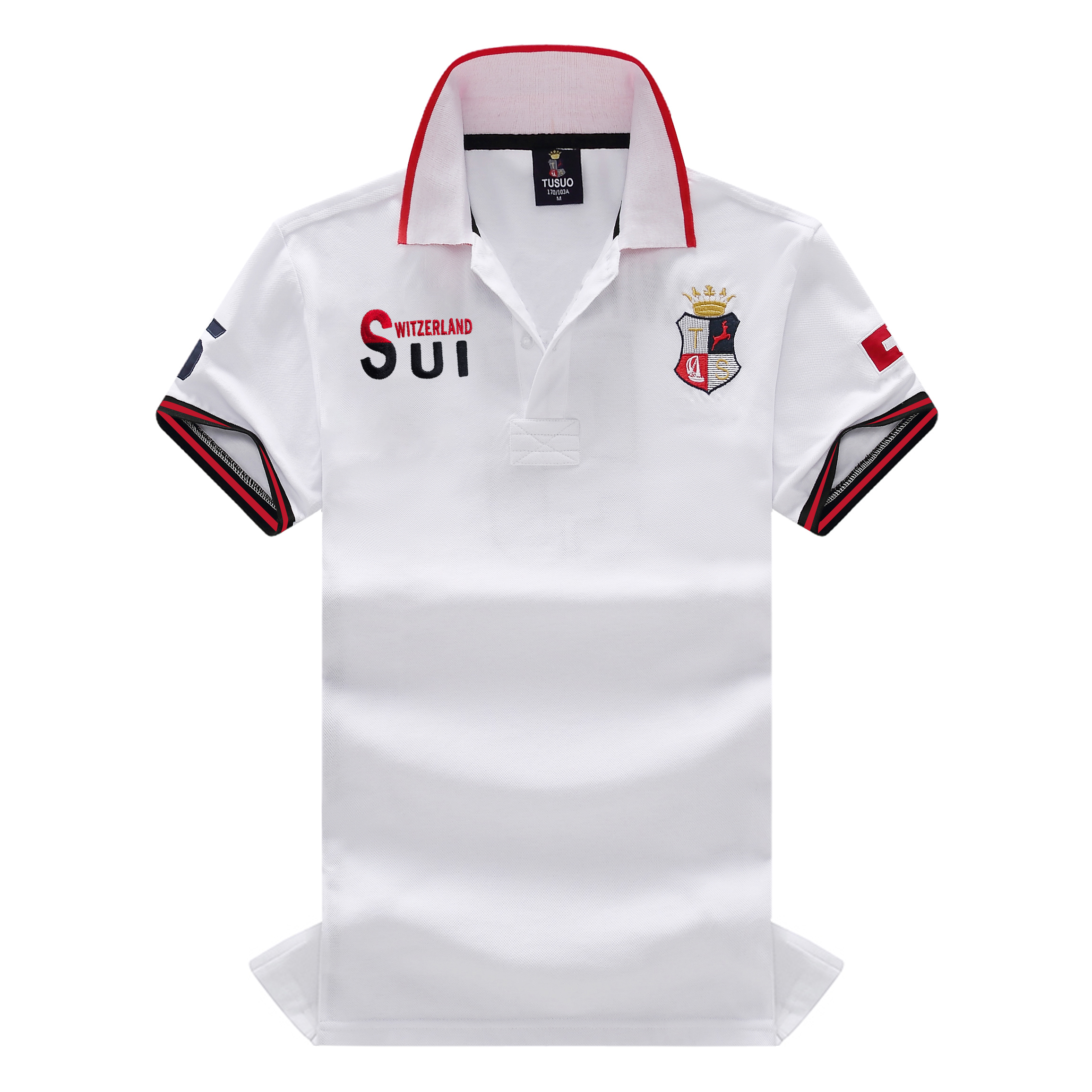 Embroidery Men Shirt - Men's Polo Shirt Classic Switzerland Popular