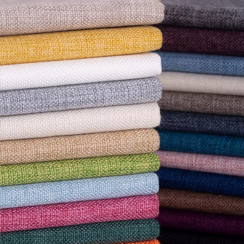 Linen Fabric Natural - Cotton Linen Plain Color Sofa Fabric