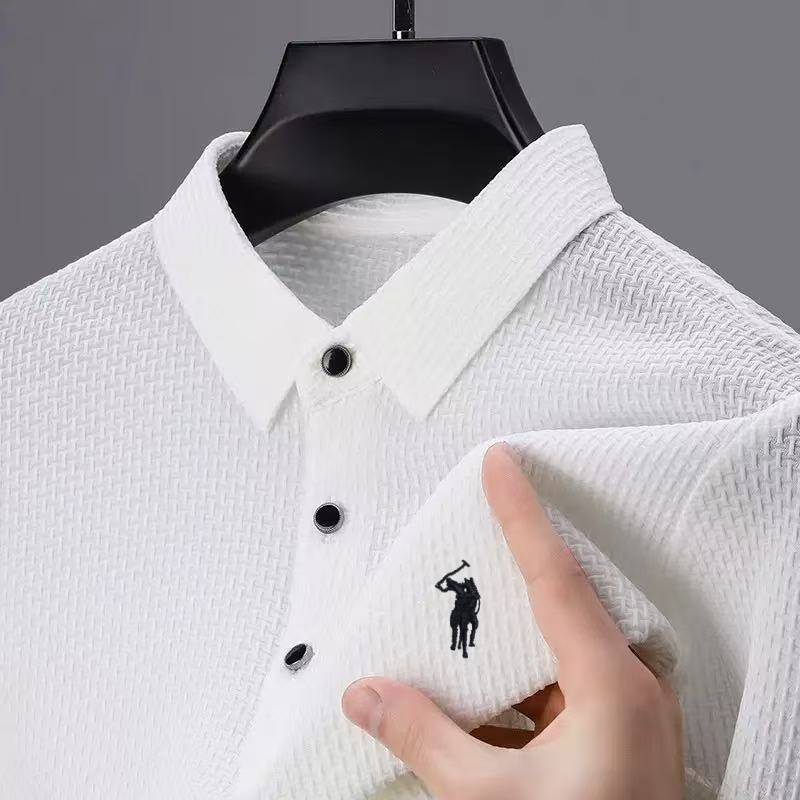Embroidery Moisturizer - Summer men pony embroide polo shirt