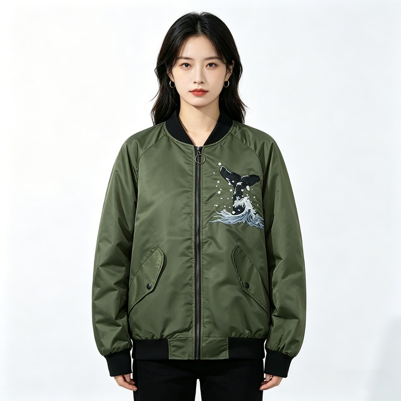 Embroidery University - Sukajan Embroidered Bomber Jacket Men Women