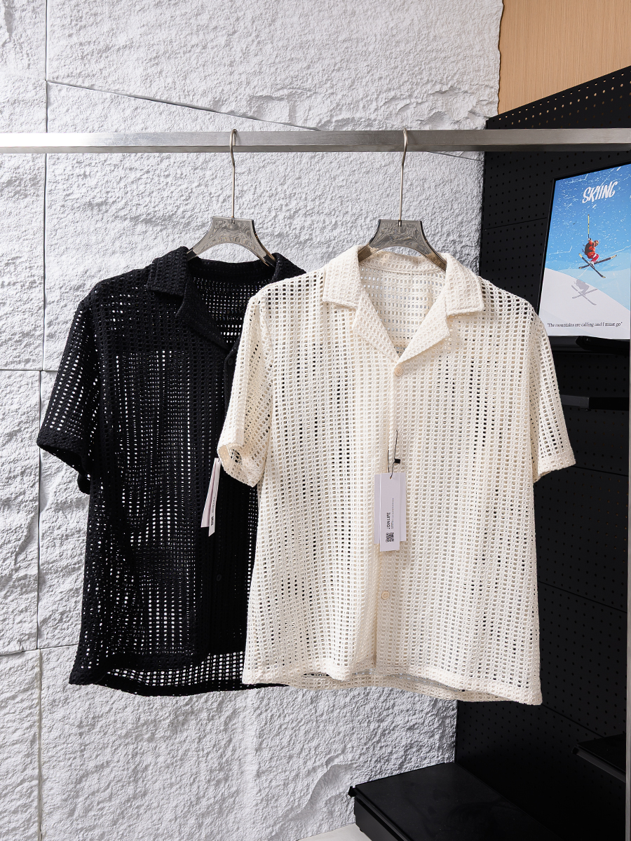 Embroidery Moisturizer - Men's Loose Casual Summer Shirt 429