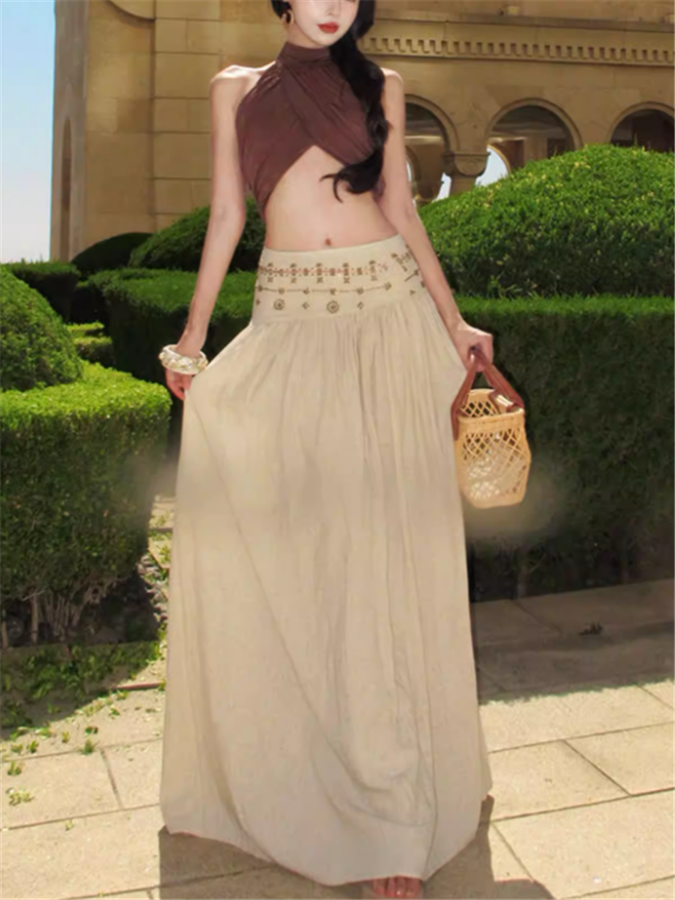 Embroidery In Egypt - Egypt Desert Style 2 Piece Dress