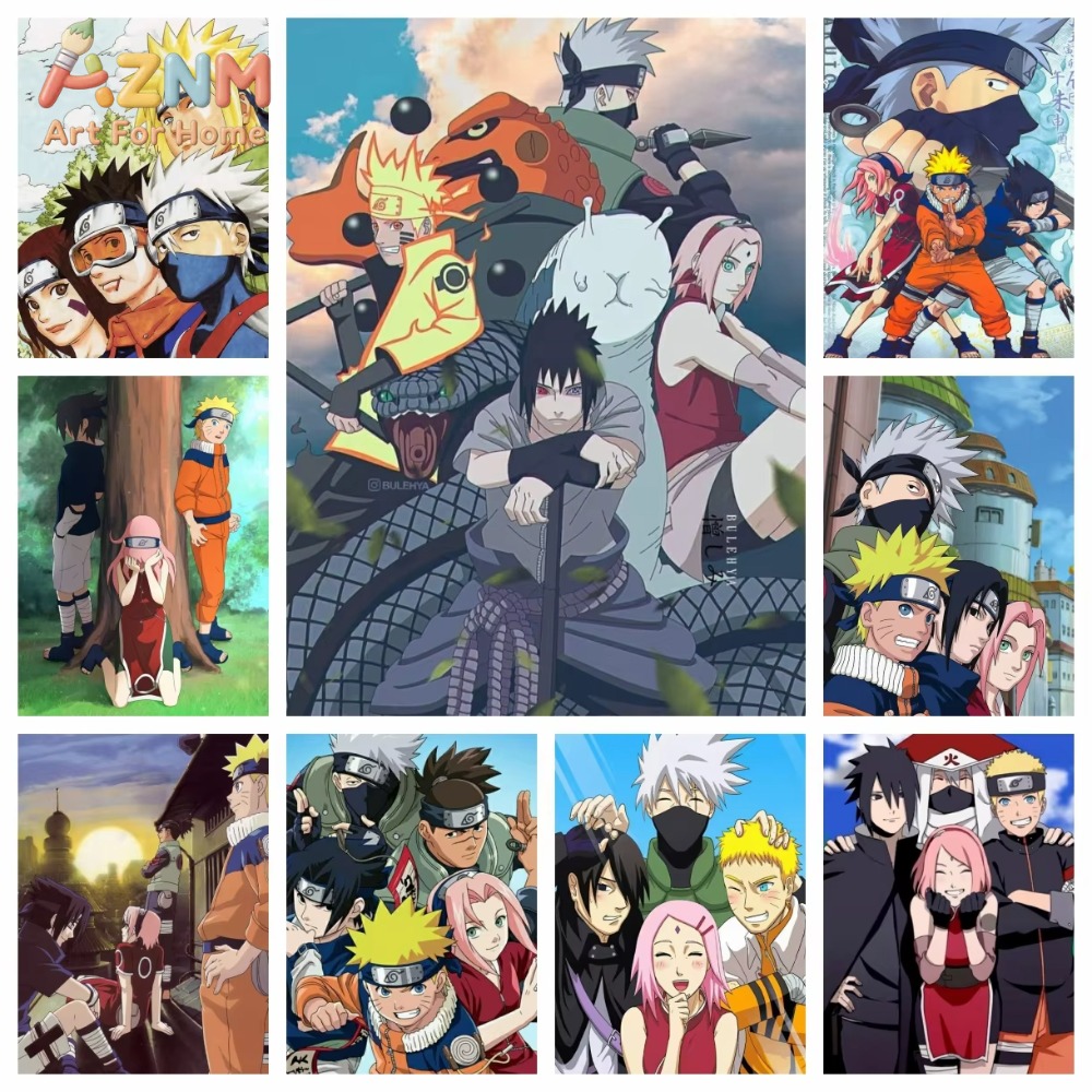 Embroidery Class - 1pc Naruto Class Seven New Diamond