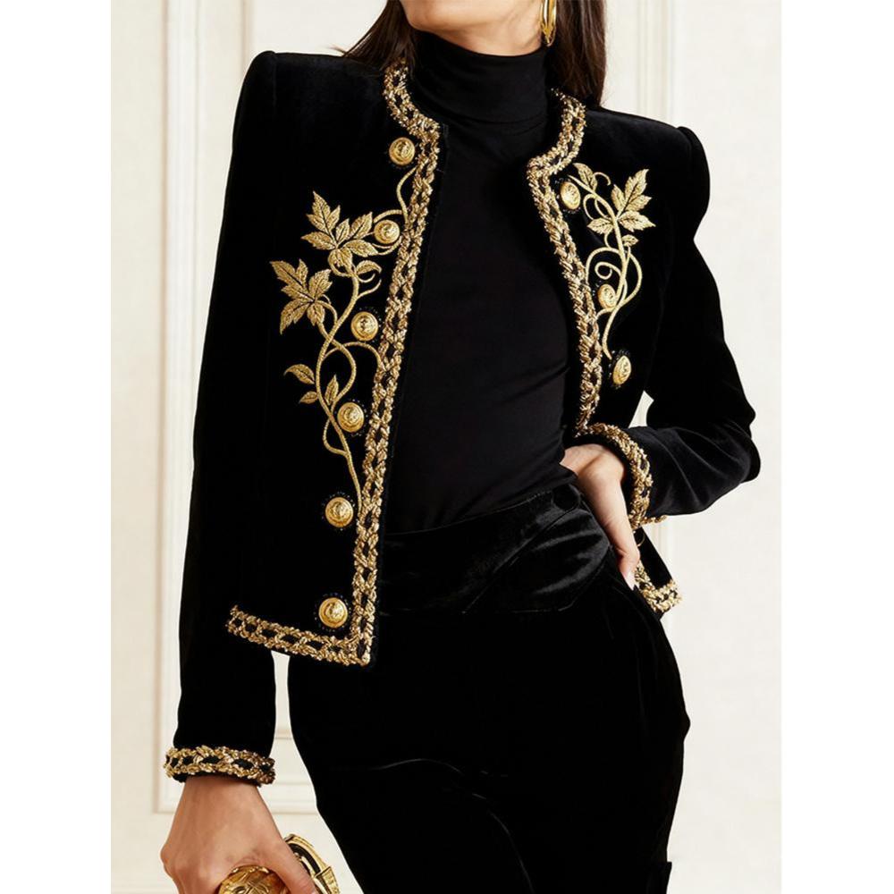 Embroidery Class - Plus Size Embroidered Coat Holiday Fashion