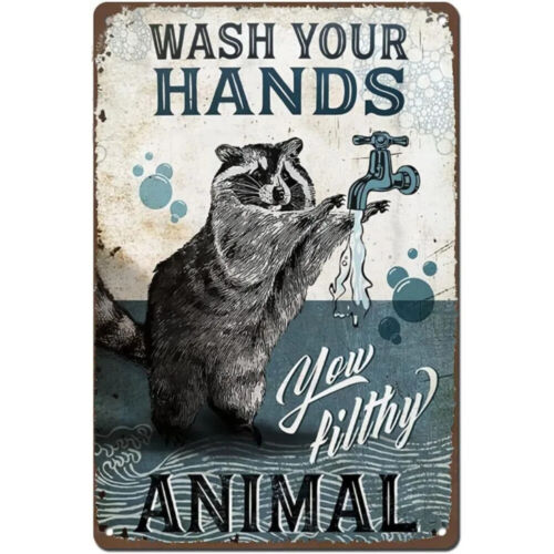 Embroidery Water - Vintage Metal Tin Sign Wash Your