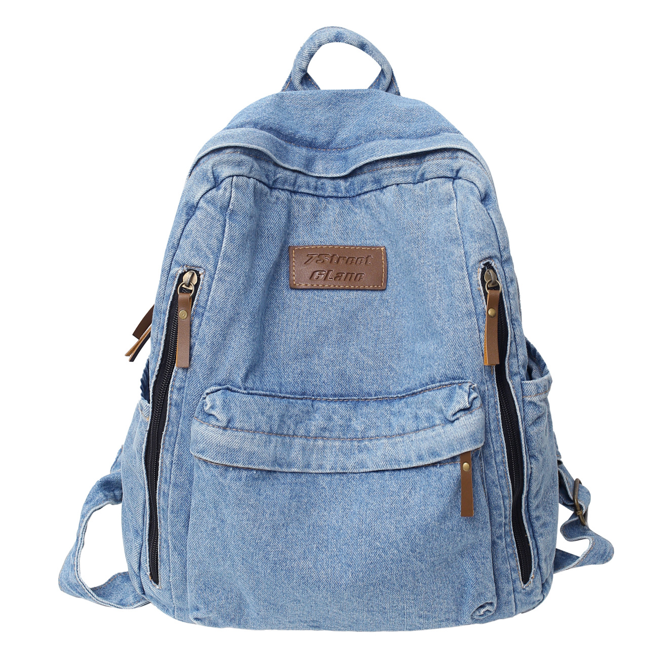 Embroidery Kit Pouch - Denim Fashion Backpacks for School Trend
