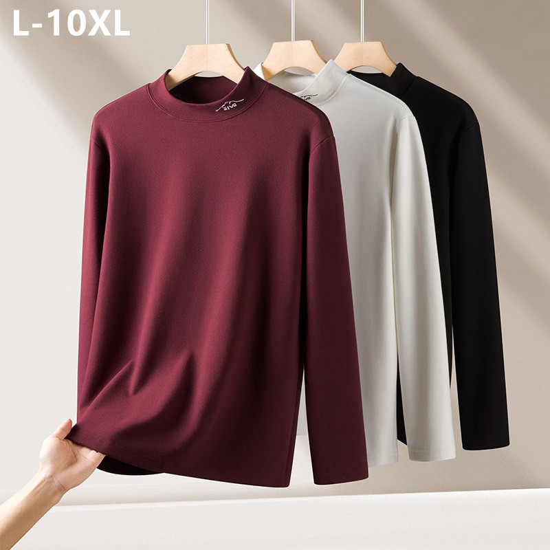 Embroidery Men Shirt - Warm Thermal Tops Men Basic Undershirts
