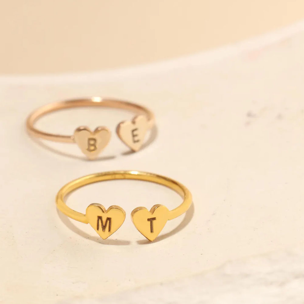 COOLTIME Custom Heart Initial  - Embroidery Alphabet ulasan dan harga