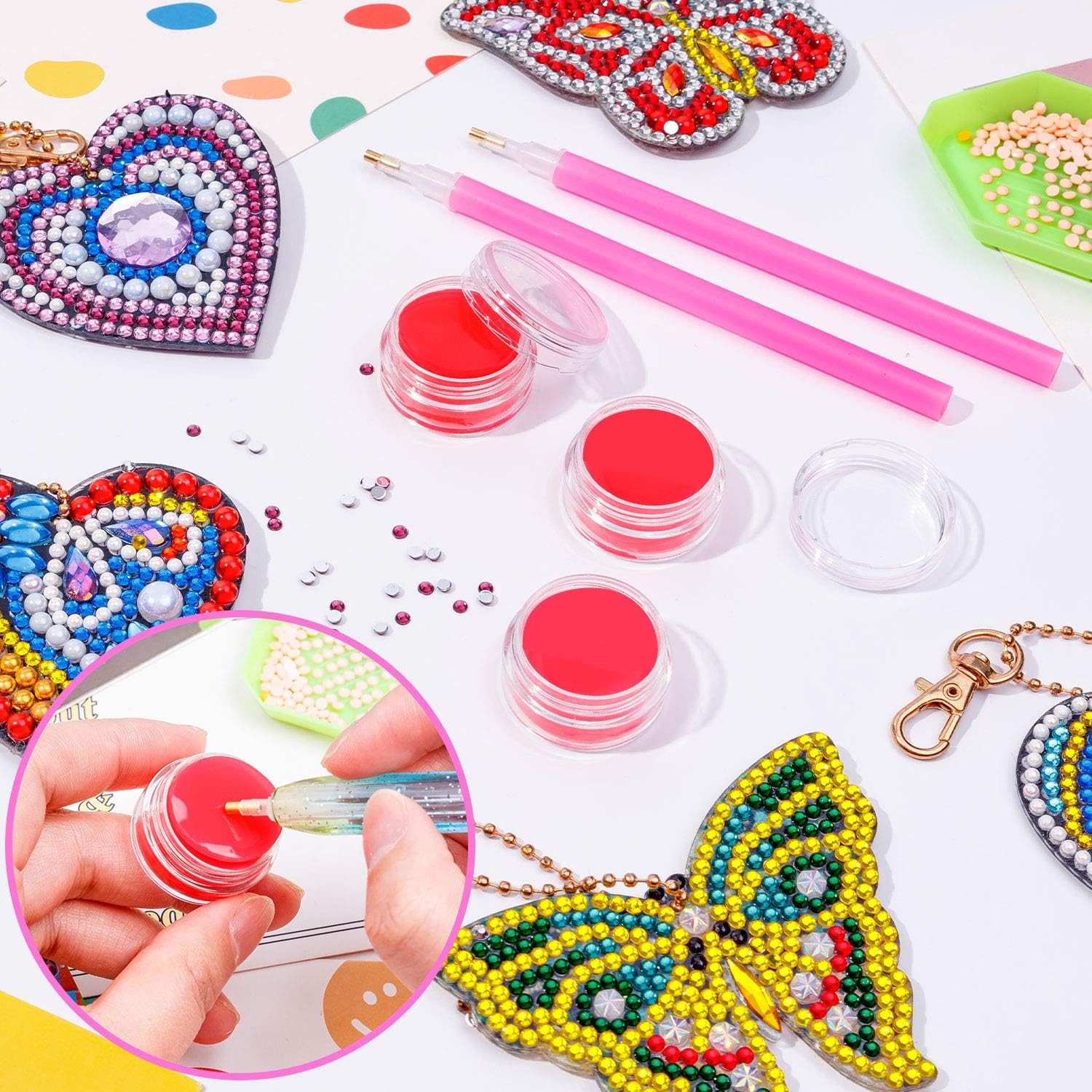 20PCS Diamond Art Wax Refills  - Embroidery Red ulasan dan harga
