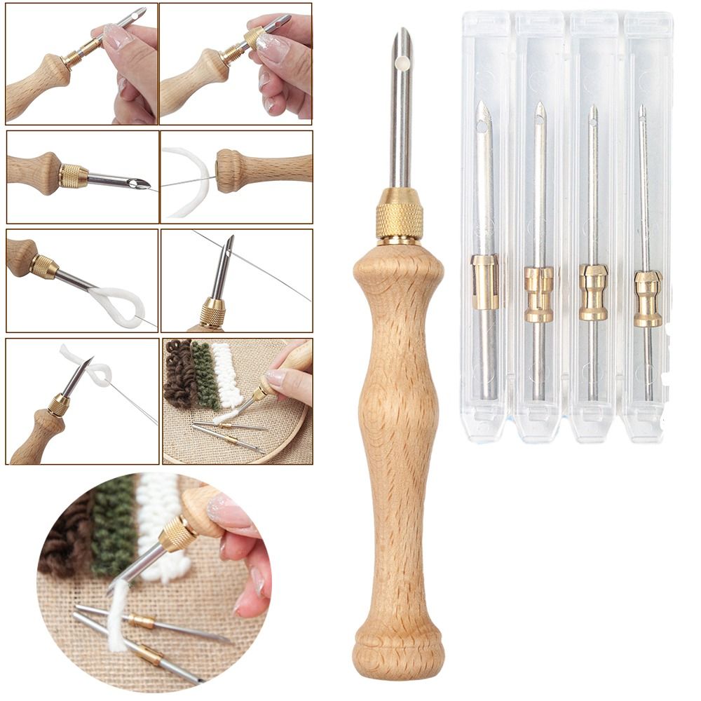Wooden Handle Embroidery Stitc - Embroidery Paper ulasan dan harga