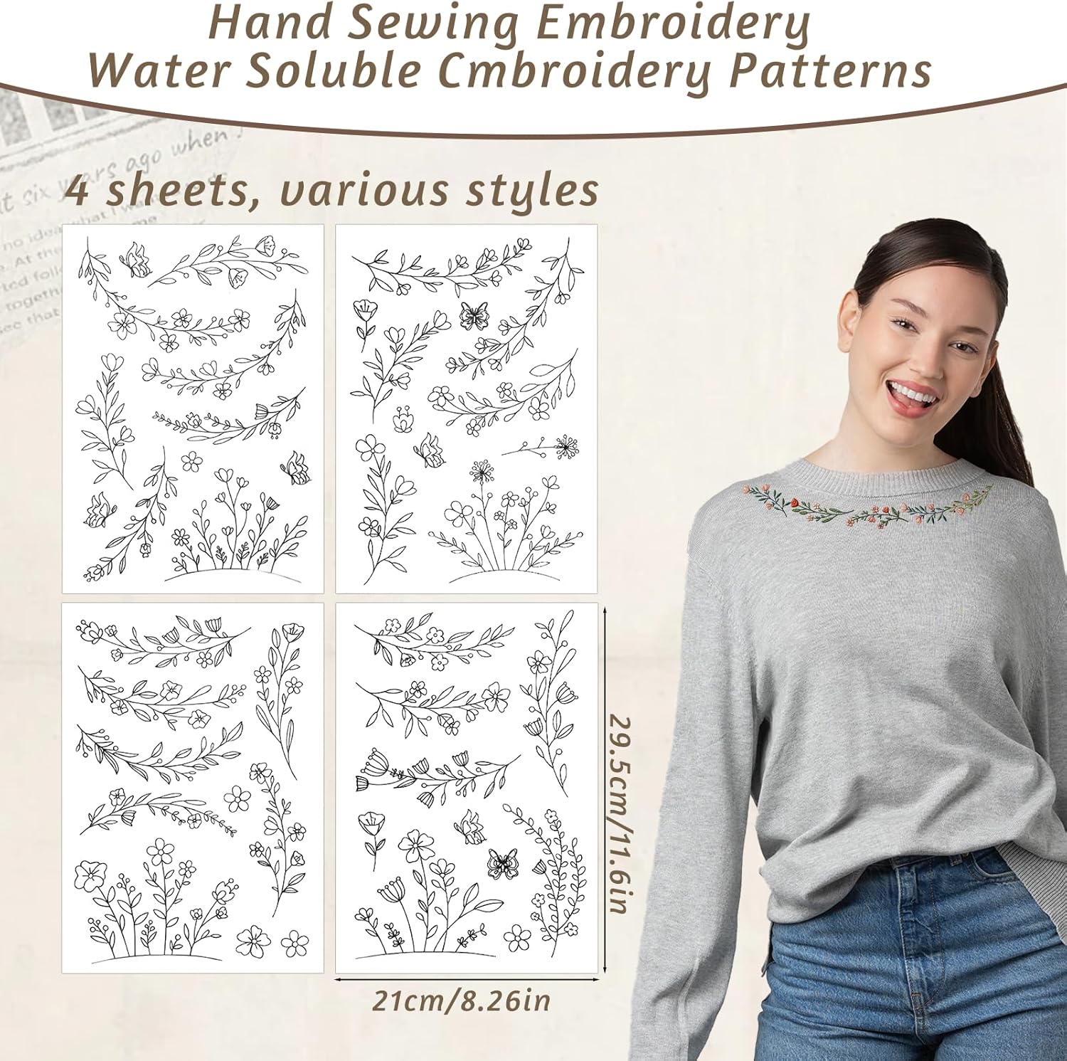 Stick & Stitch Water Soluble E - Embroidery Meaning ulasan dan harga