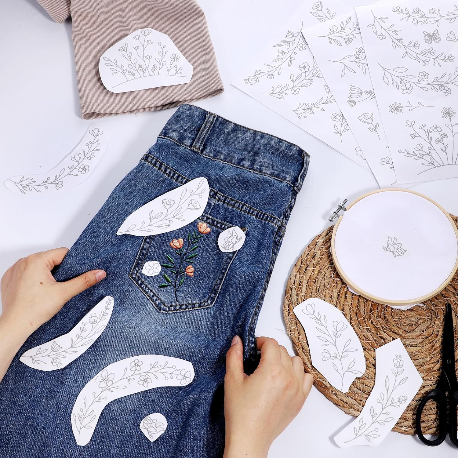 Stick & Stitch Water Soluble E - Embroidery Meaning ulasan dan harga