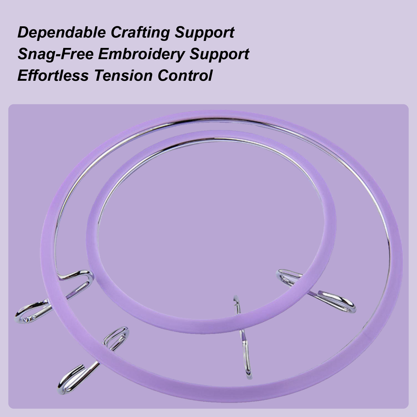 Hoop For Cross Stitching Metal - Embroidery Class ulasan dan harga