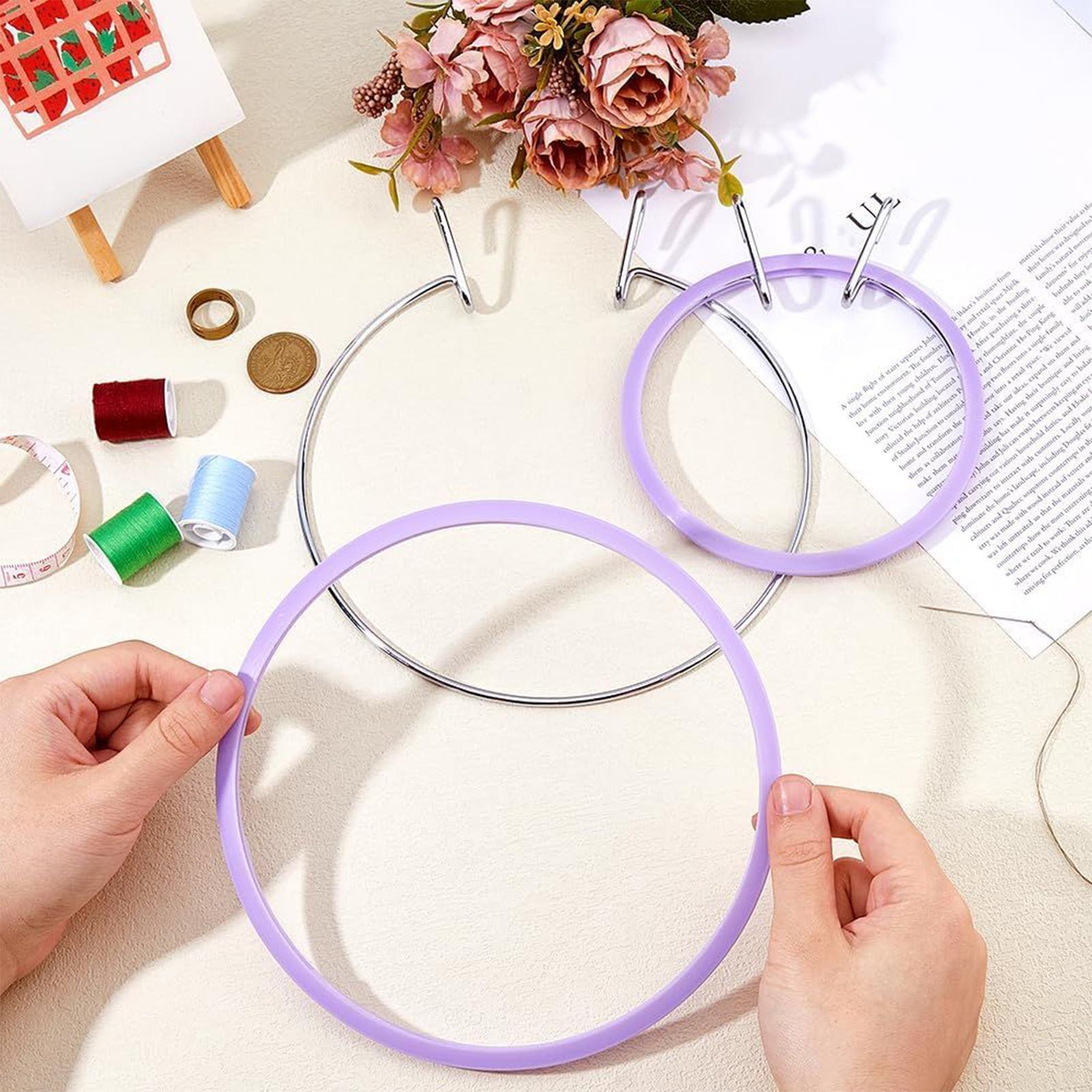 Hoop For Cross Stitching Metal - Embroidery Class ulasan dan harga