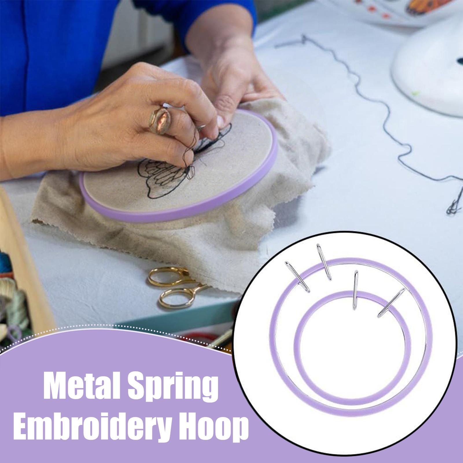 Hoop For Cross Stitching Metal - Embroidery Class ulasan dan harga