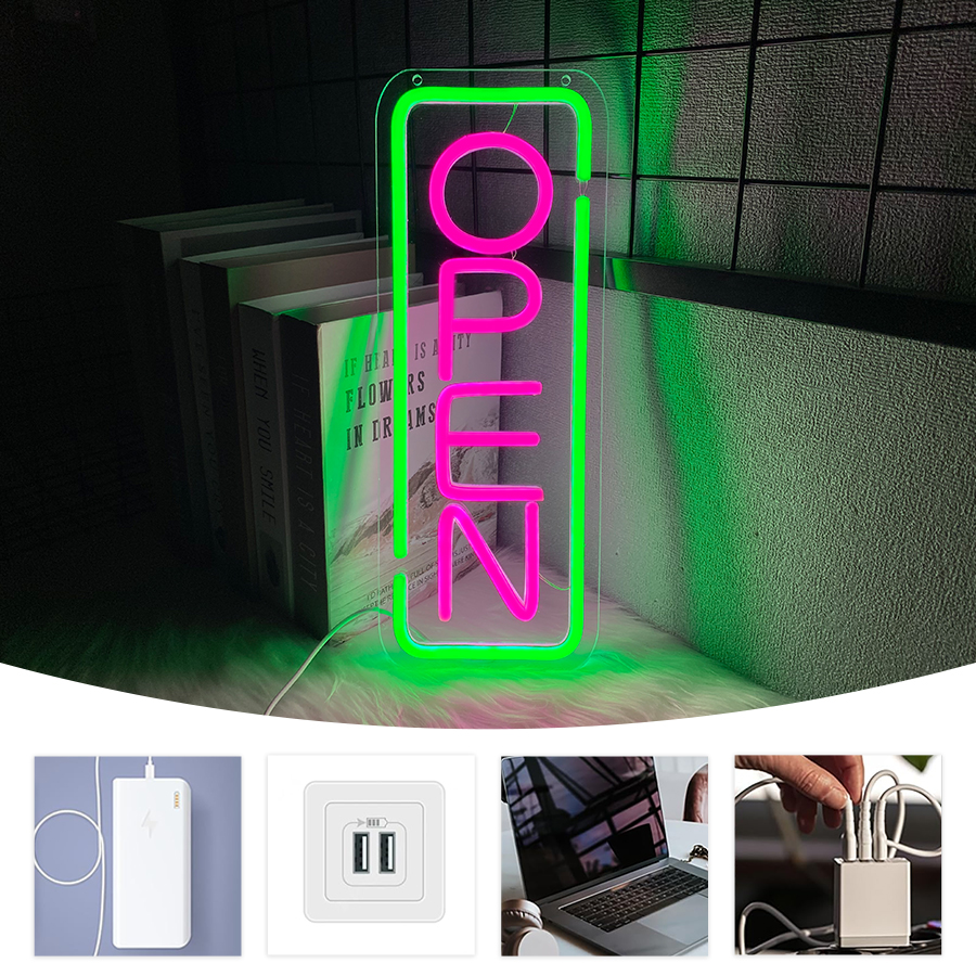 Open Led Neon Sign, With Switc - Embroidery Studio ulasan dan harga