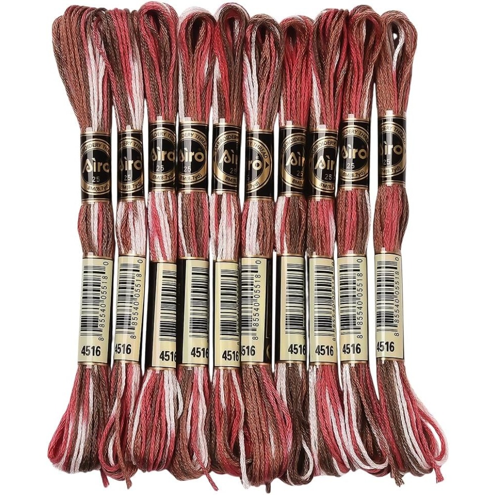 10 Skeins 6 Strands Red Embroi - Embroidery Red ulasan dan harga