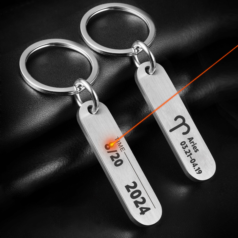 Customized Key Chains with Las - Embroidery Alphabet ulasan dan harga