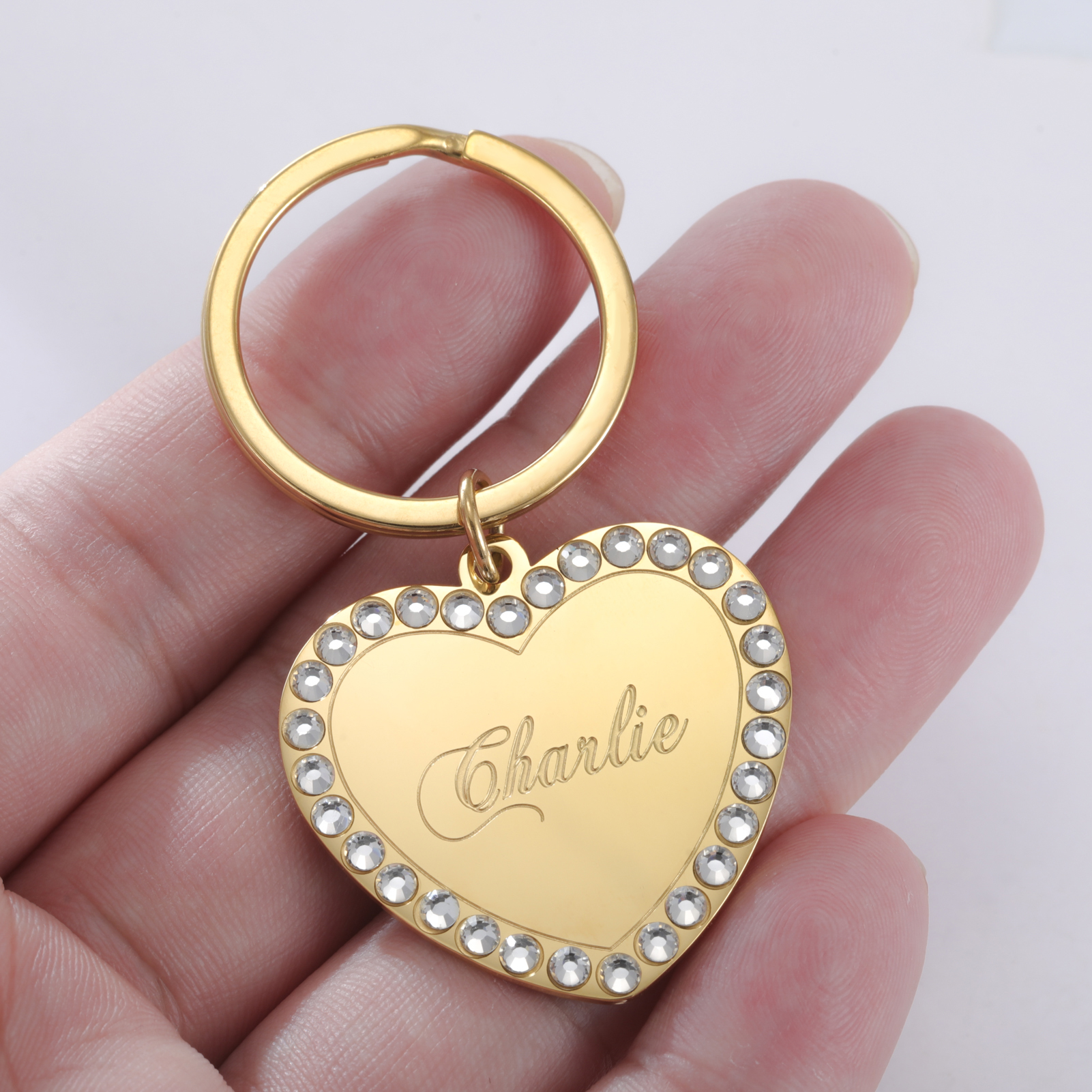 COOLTIME Heart Custom Engraved - Embroidery Alphabet ulasan dan harga