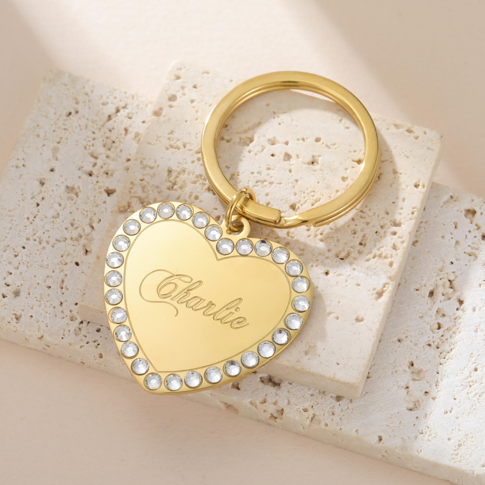COOLTIME Heart Custom Engraved - Embroidery Alphabet ulasan dan harga