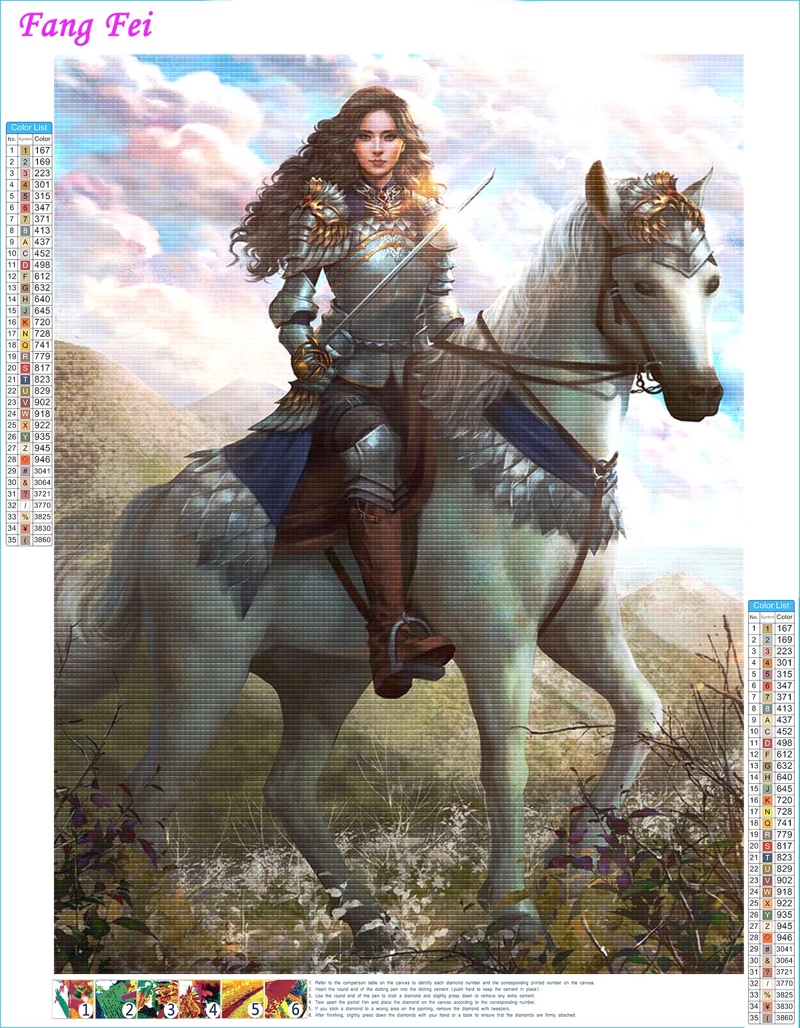 1PC frameless Hoanglap Artwork - Embroidery Artwork ulasan dan harga