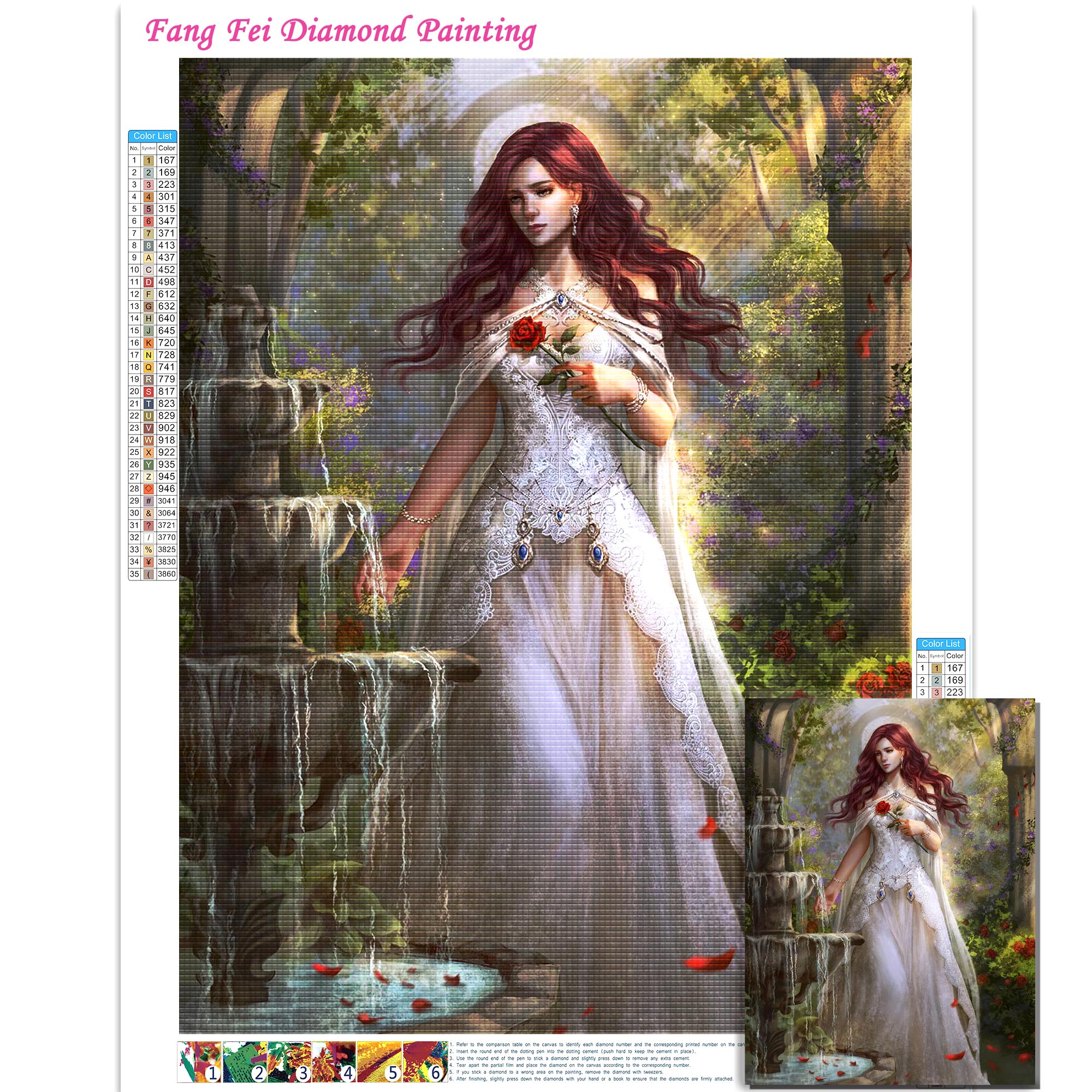 1PC frameless Hoanglap Artwork - Embroidery Artwork ulasan dan harga