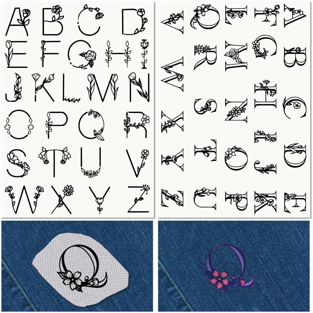 Letter A-Z Water Soluble Embro - Embroidery Water ulasan dan harga