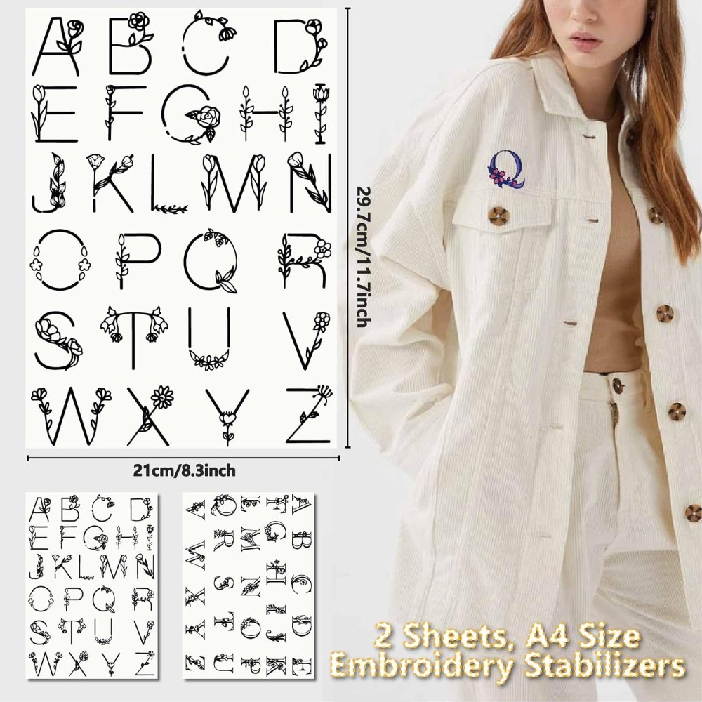 Letter A-Z Water Soluble Embro - Embroidery Water ulasan dan harga
