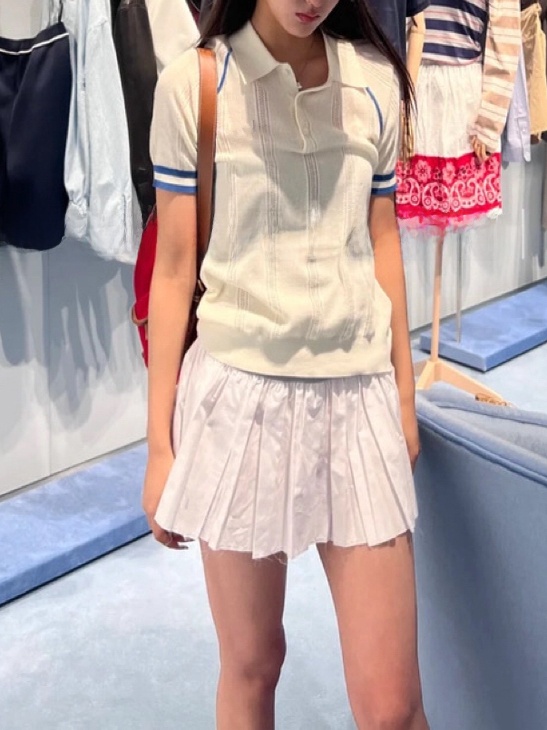 Summer New Women's Short Sleev - Embroidery Moisturizer ulasan dan harga