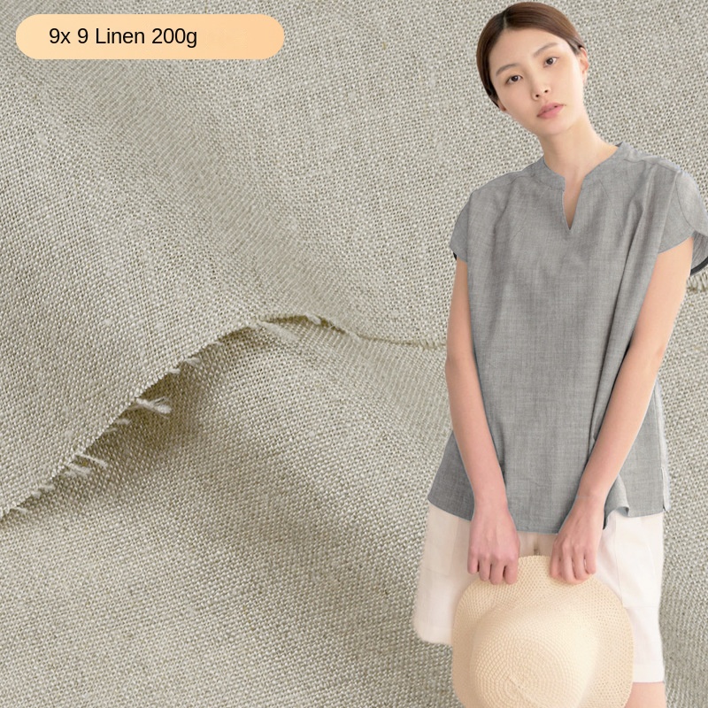 200G 9Sx9S Autumn Linen Fabric - Linen Fabric Natural ulasan dan harga