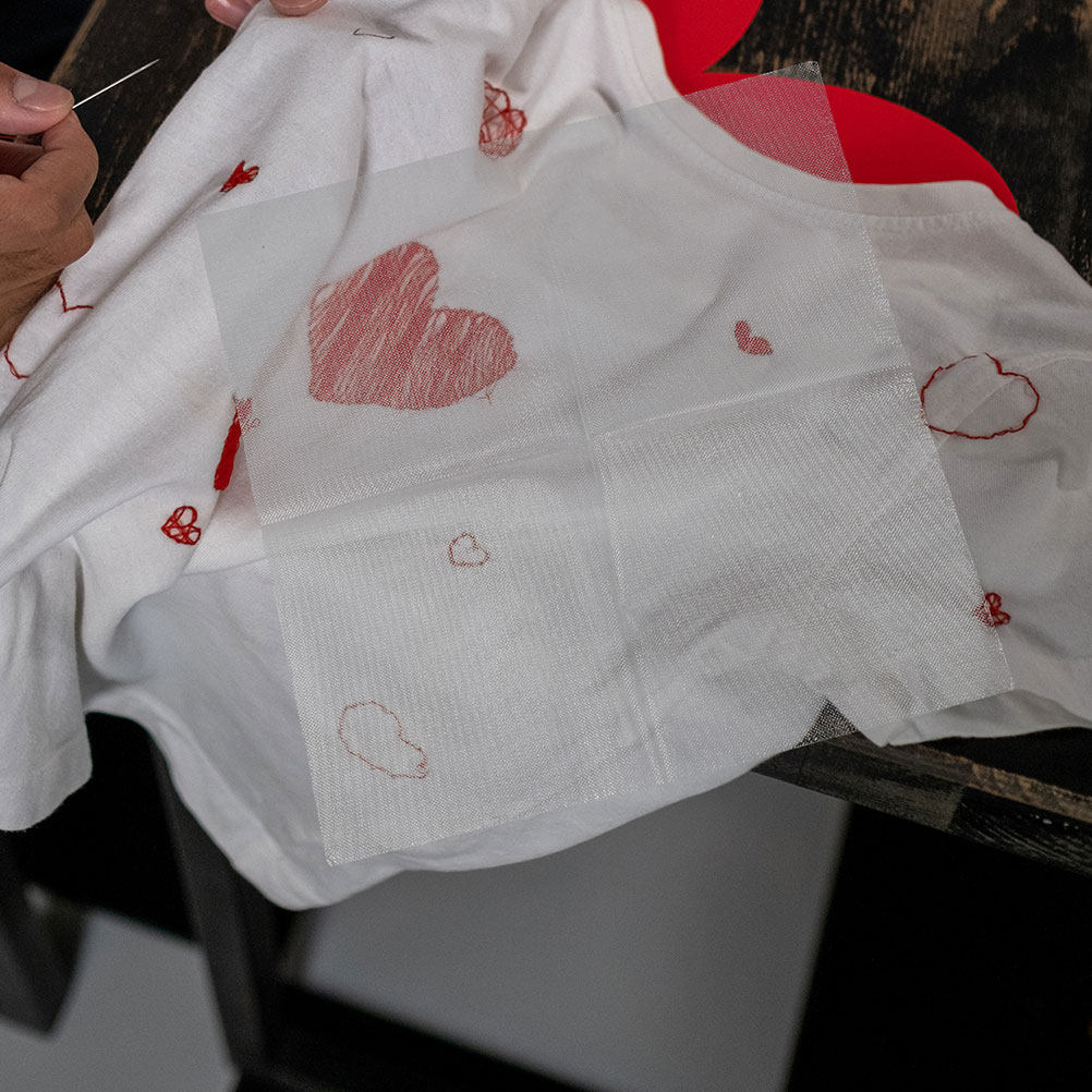 8Pcs DIY Water Soluble Embroid - Embroidery Paper ulasan dan harga