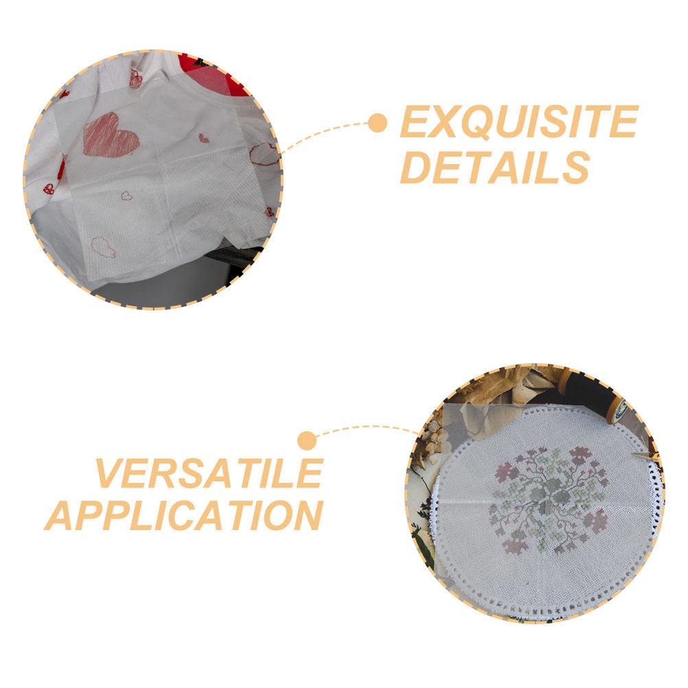 8Pcs DIY Water Soluble Embroid - Embroidery Paper ulasan dan harga