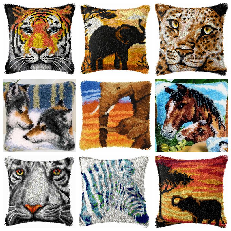 Latch Hook Kit Pillow Embroide - Embroidery Meaning ulasan dan harga