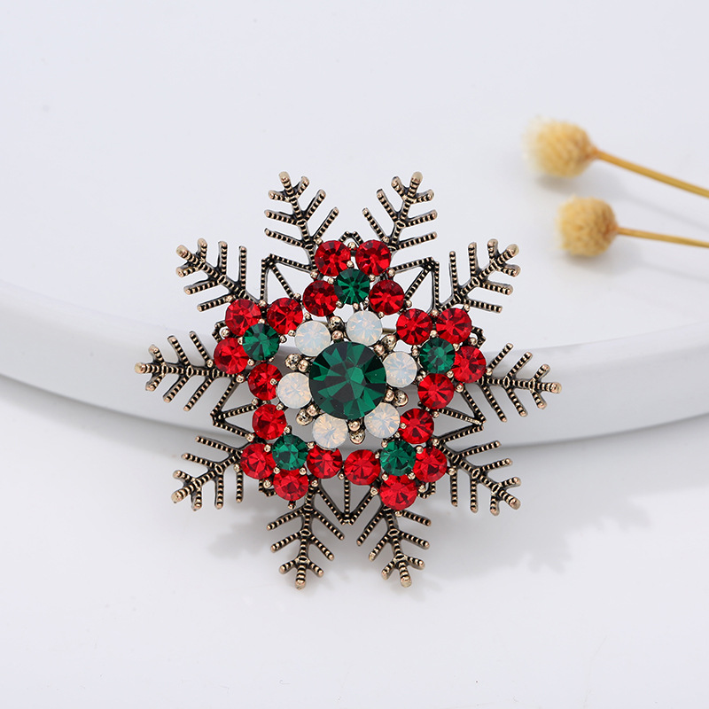 Christmas series jewelry brooc - Embroidery Alphabet ulasan dan harga