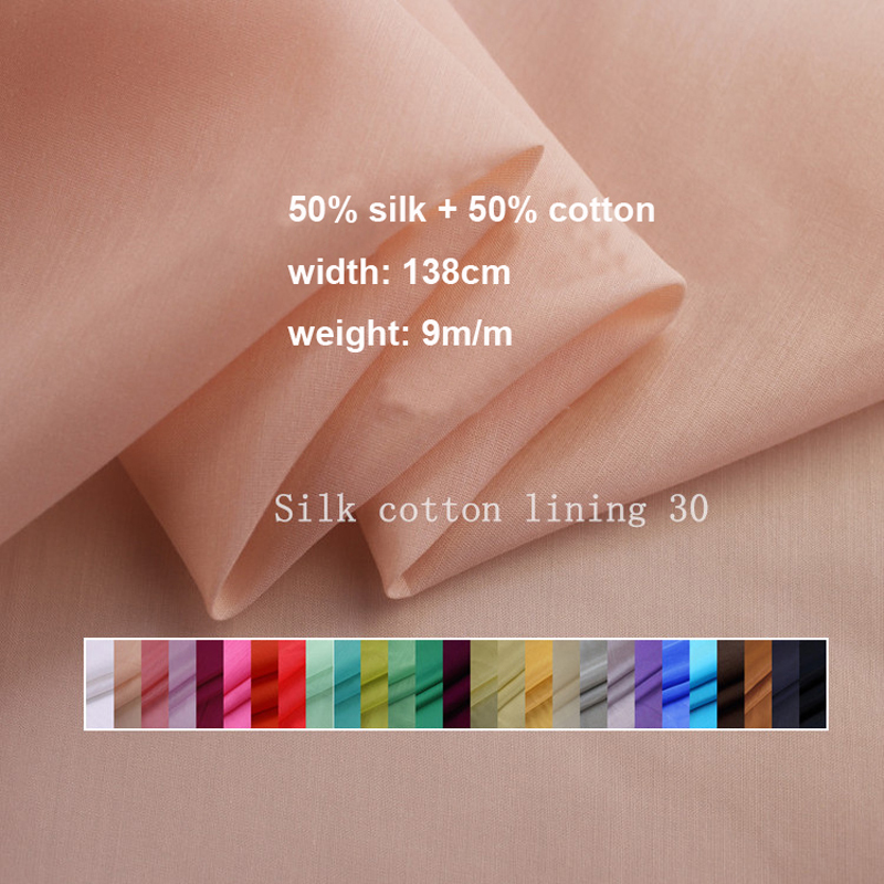 55'' Wide Mulberry Silk Cotton - Linen Fabric Natural ulasan dan harga