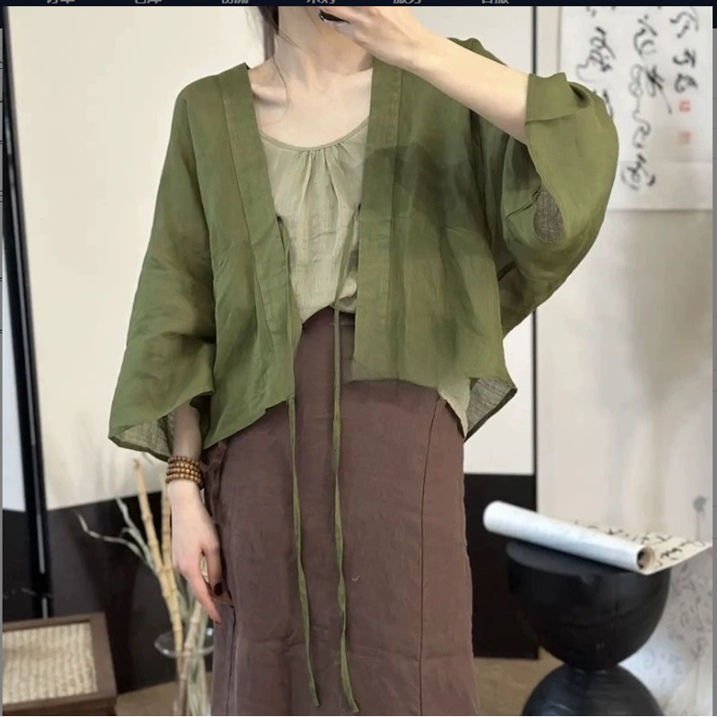 2025 summer high-end advanced  - Linen Fabric Natural ulasan dan harga