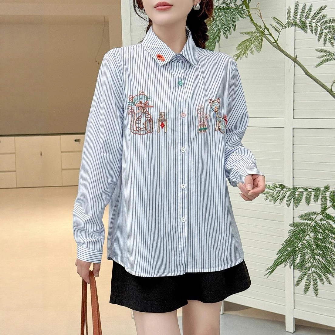 Japanese Sweet Mori Girl Vinta - Embroidery Cat ulasan dan harga