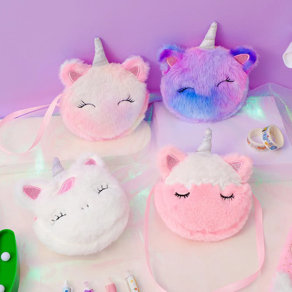 Kids Fashion Plush Shoulder Ba - Embroidery Kit Pouch ulasan dan harga