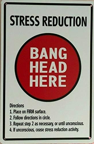 Funny Retro Metal Tin Sign Str - Embroidery Studio ulasan dan harga