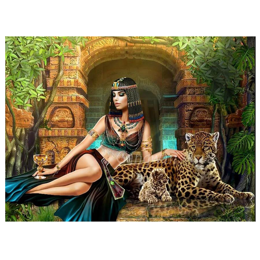 5D round square diamond embroi - Embroidery In Egypt ulasan dan harga