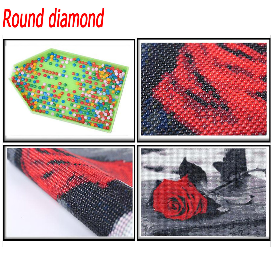 5D round square diamond embroi - Embroidery In Egypt ulasan dan harga
