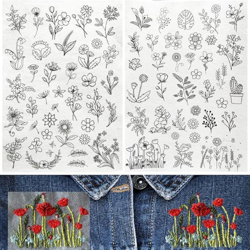 2 Sheets Water Soluble Non-Wov - Embroidery Paper ulasan dan harga