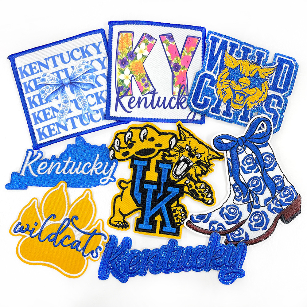 8pcs/set University Print Iron - Embroidery University ulasan dan harga