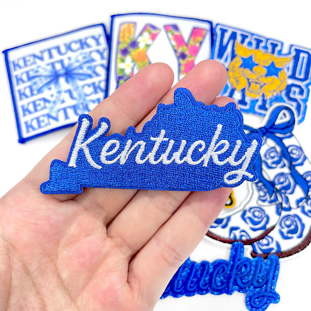 8pcs/set University Print Iron - Embroidery University ulasan dan harga