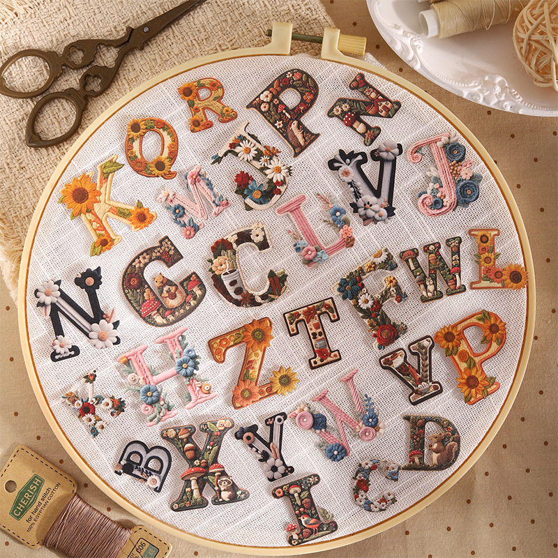 1pack/2pack Letter Weave Studi - Embroidery Studio ulasan dan harga