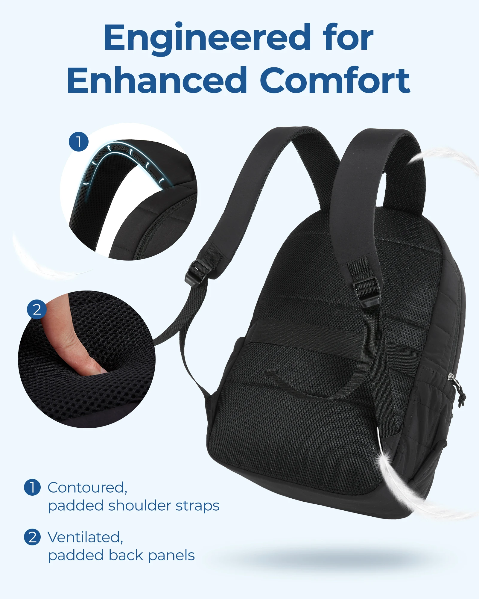 BAGSMART Women's Backpack Trav - Embroidery University ulasan dan harga