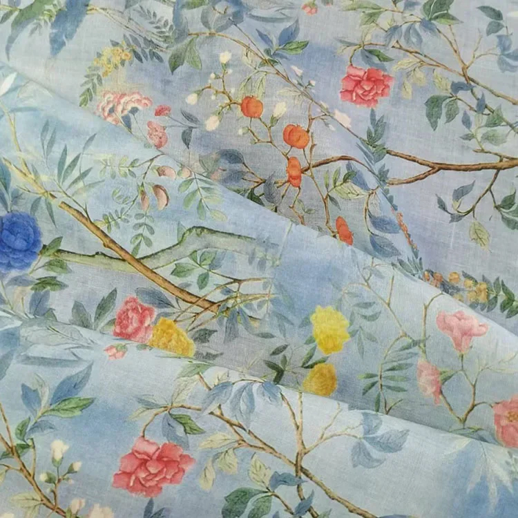 Natural Color Lightweight Rami - Linen Fabric Natural ulasan dan harga