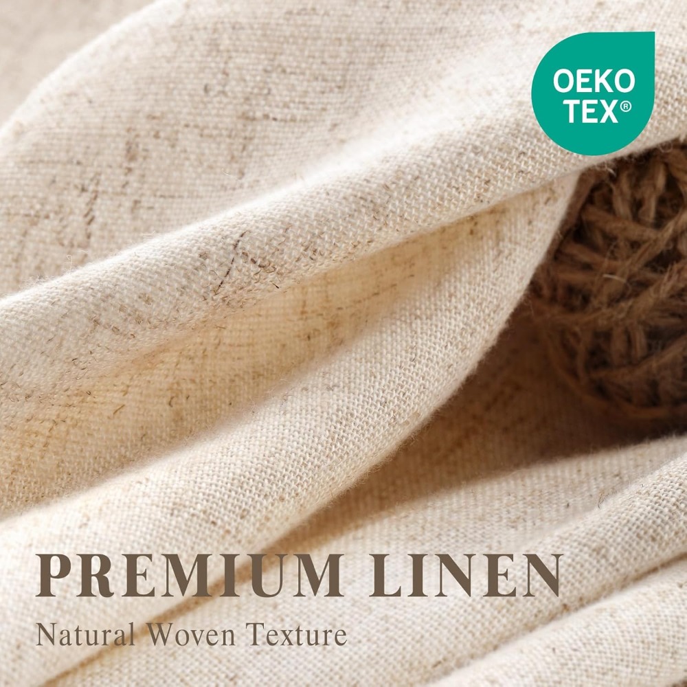 Linen Shower Curtain Beige, 72 - Linen Fabric Natural ulasan dan harga