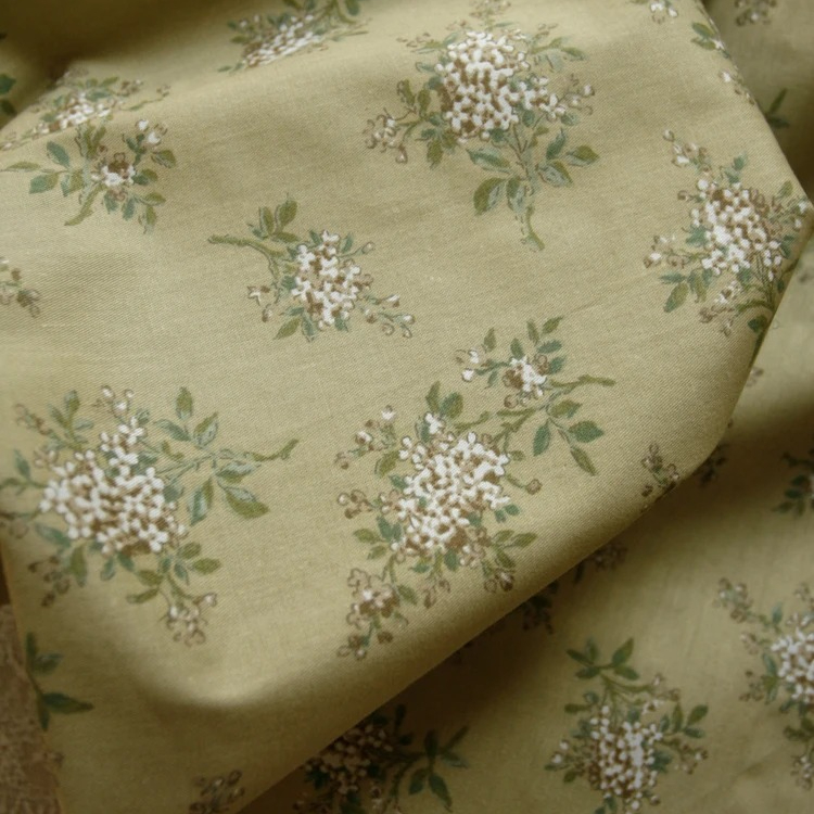 160x50cm Retro Grape Floral Tw - Linen Fabric Natural ulasan dan harga